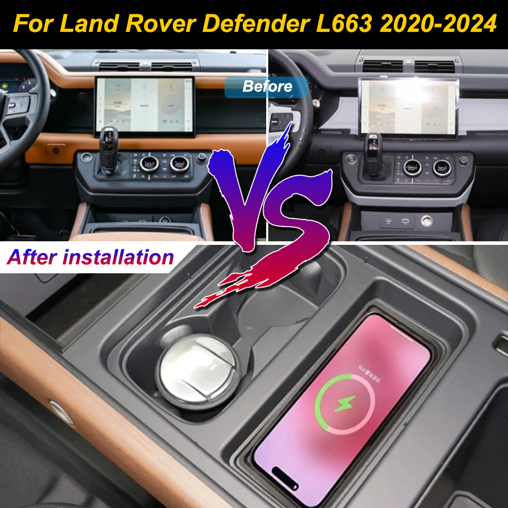 Wireless Car Charger Mount Fast Charging - Land Rover Range Rover Defender 2020-2024