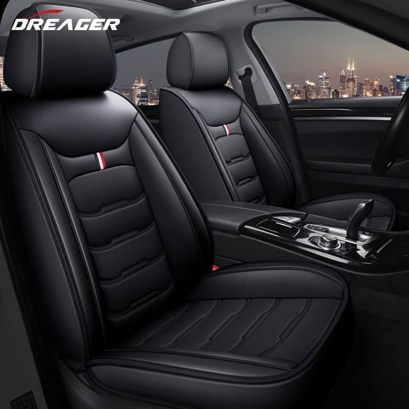 Leather Car Seat Covers Full Set Universal - Evrensel Araba Koltuğu Paspaslar Deri PU