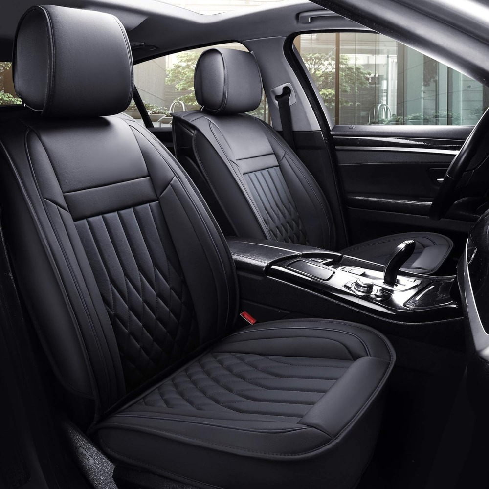 Leather Car Seat Covers Full Set Universal - 5 Adet Araba Koltuk Kılıfı Tam