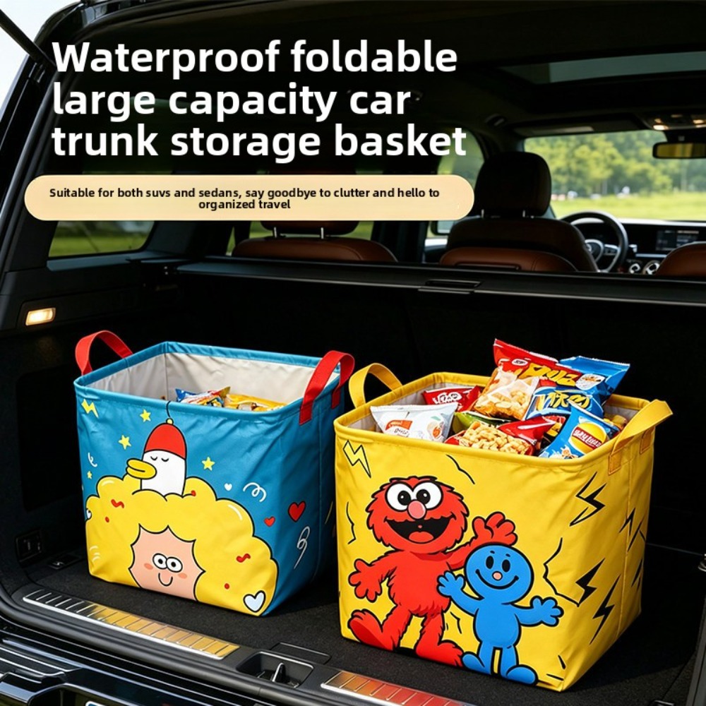 Car Trunk Organizer Foldable Storage Box - 1 adet Katlanabilir Araba Bagajı Saklama