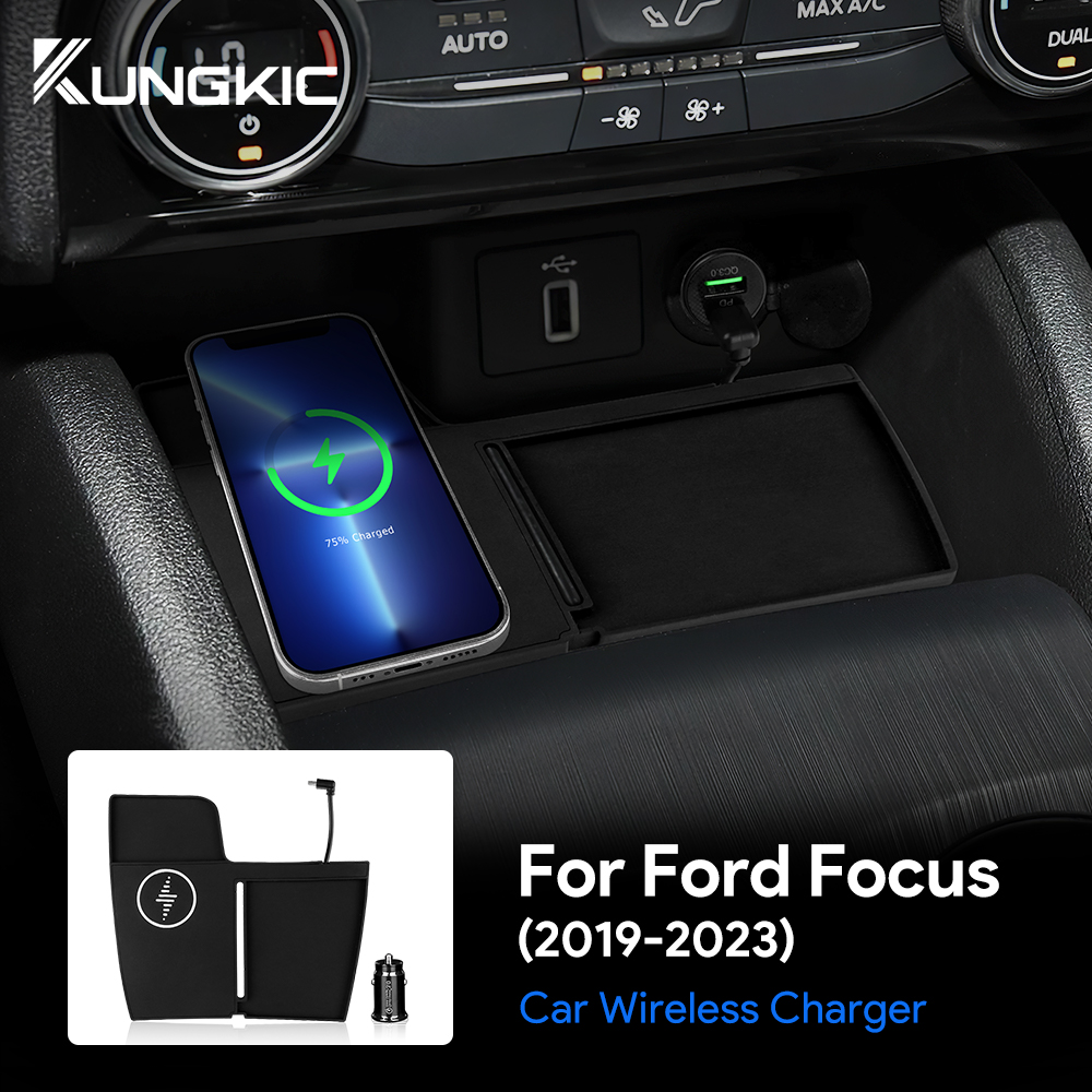 Wireless Car Charger Mount Fast Charging - Ford Focus 2019 2020 2021 2022