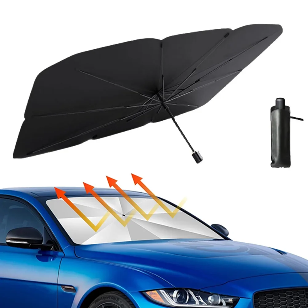 Car Sunshade Windshield Umbrella Foldable - Taşınabilir Araba Güneşliği Şemsiyesi, Ön Cam
