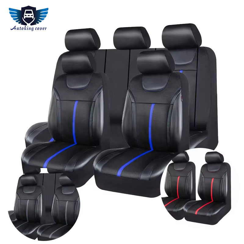 AUTOKING PU Deri ve File Kumaş - Leather Car Seat Covers Full Set Universal incelemesi ve fiyatı