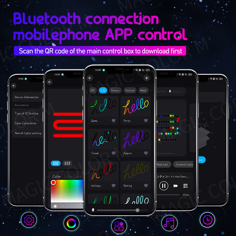 Sebze 140 cm Araba Ortam Işıkl - Led Ambient Interior Car Lights App Control incelemesi ve fiyatı