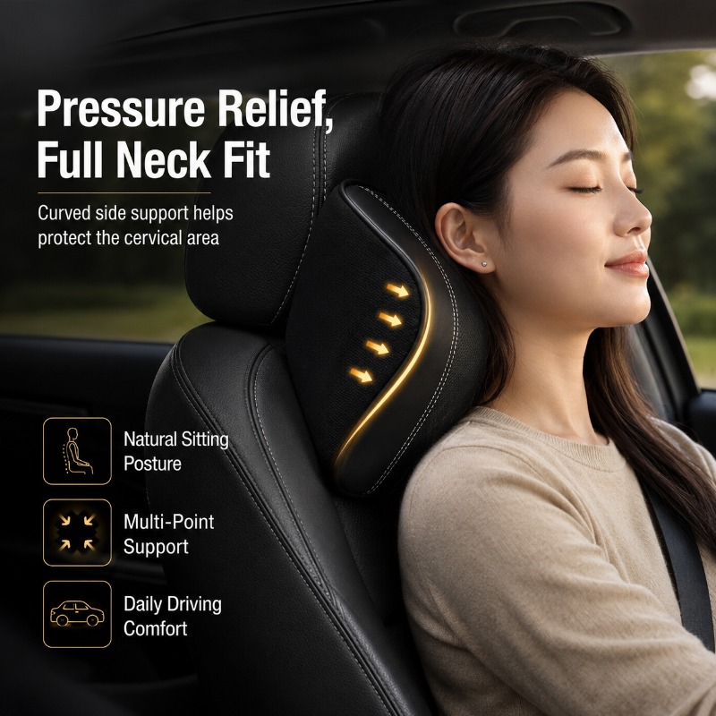 Hafızalı Köpük Araba Boyun Yas - Memory Foam Car Neck Pillow Lumbar Support incelemesi ve fiyatı