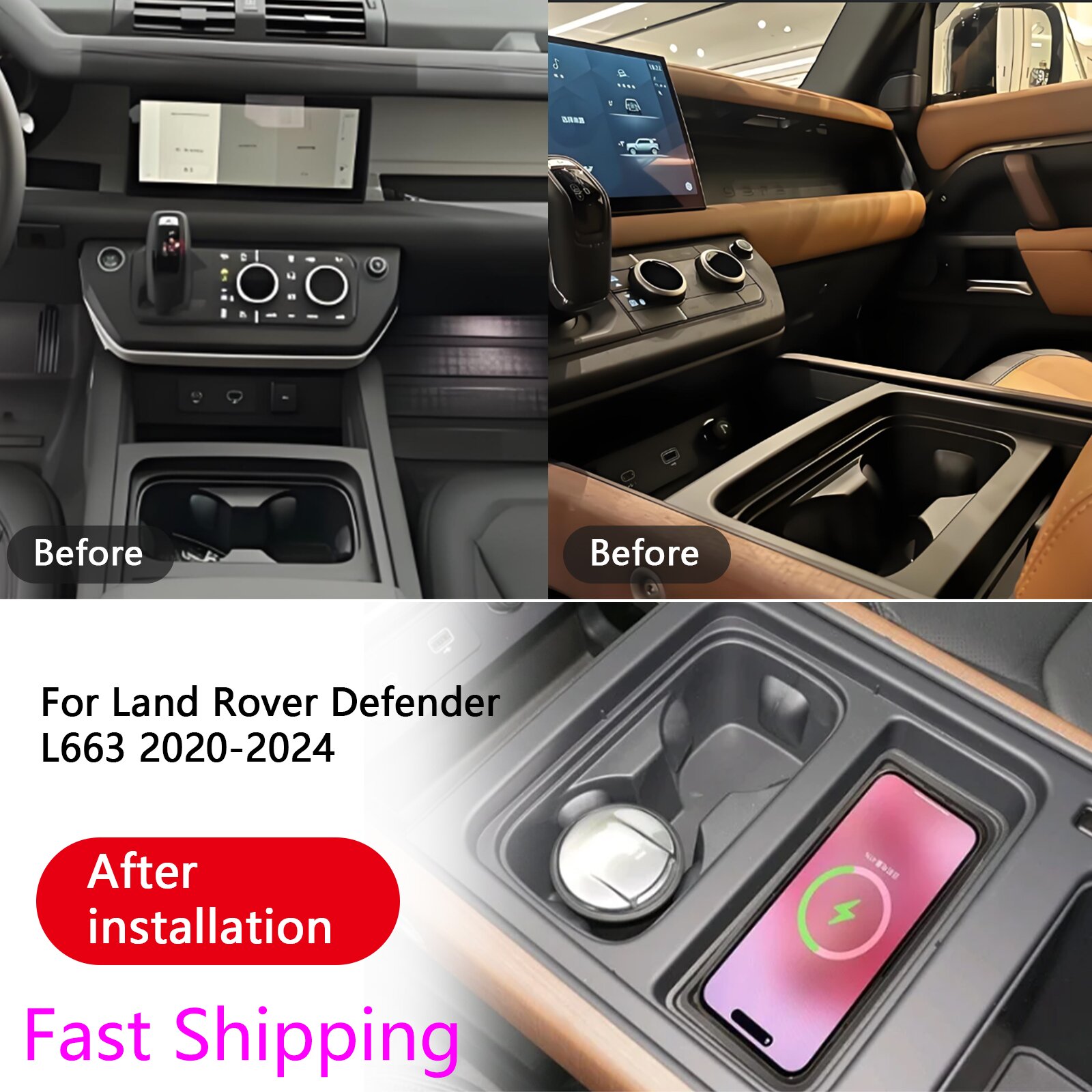 Land Rover Range Rover Defende - Wireless Car Charger Mount Fast Charging incelemesi ve fiyatı