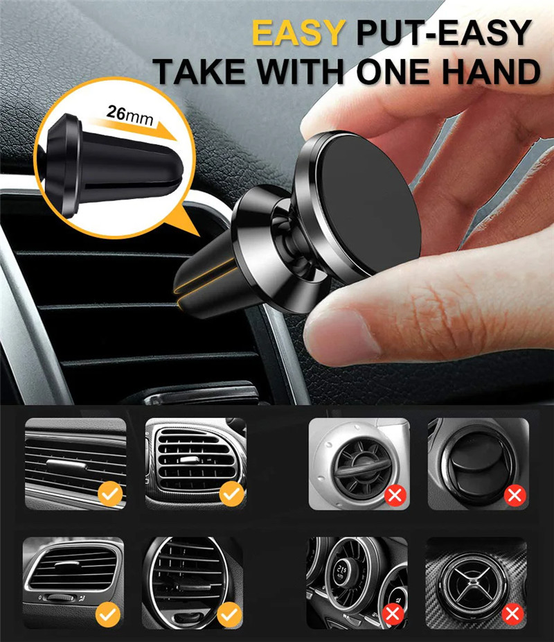 Evrensel Manyetik Araç Telefon - Magnetic Phone Holder For Car Vent incelemesi ve fiyatı