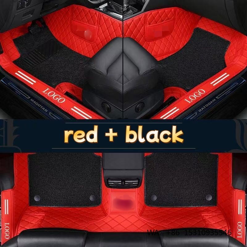 Lüks PVC Deri Tam Kaplama Su G - Car Floor Mats Universal Waterproof Leather incelemesi ve fiyatı