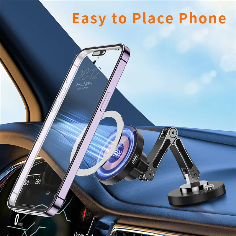 Manyetik araba kablosuz şarj s - Wireless Car Charger Mount Fast Charging incelemesi ve fiyatı