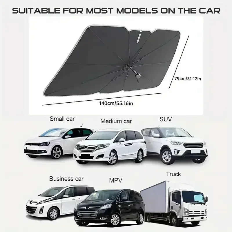 Araba Güneşliği Ön Cam Şemsiye - Car Sunshade Windshield Umbrella Foldable incelemesi ve fiyatı