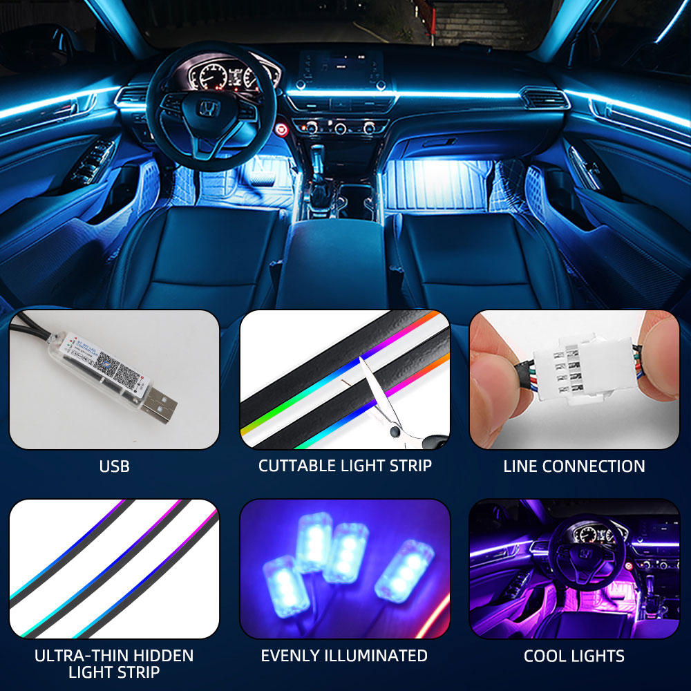 Evrensel Senfoni Araba Ortam I - Led Ambient Interior Car Lights App Control incelemesi ve fiyatı