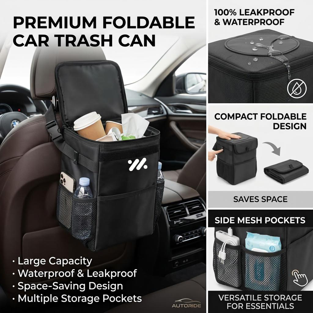Su geçirmez araç çöp kutusu sa - Waterproof Car Trash Can With Lid incelemesi ve fiyatı