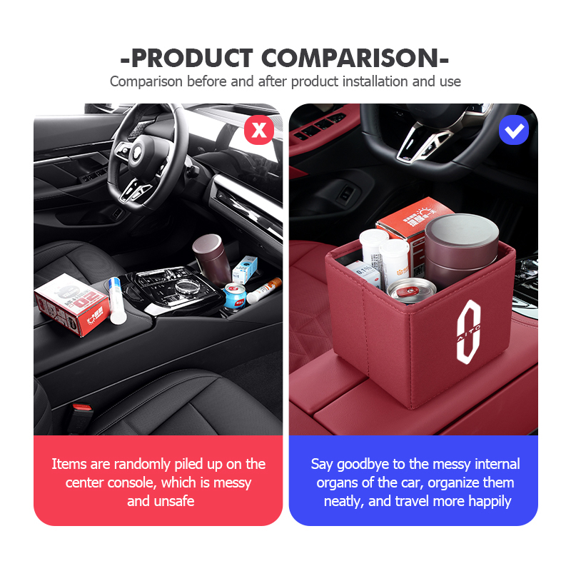 Aito M5 M7 2022 2023 için Arab - Waterproof Car Trash Can With Lid incelemesi ve fiyatı