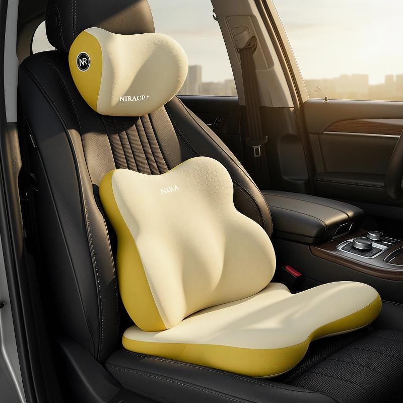 Araba Koltuğu Bel Desteği ve B - Memory Foam Car Neck Pillow Lumbar Support incelemesi ve fiyatı