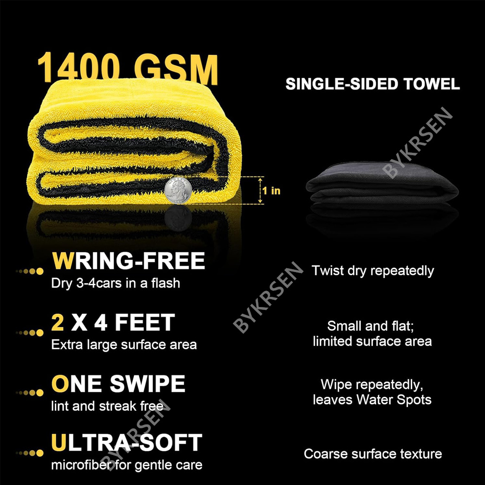 1400GSM Büyük Boy Mikrofiber A - Microfiber Car Drying Towel Super Absorbent incelemesi ve fiyatı